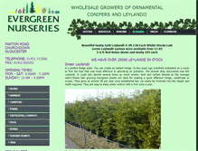 Tablet Screenshot of evergreen-nurseries.co.uk